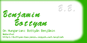 benjamin bottyan business card